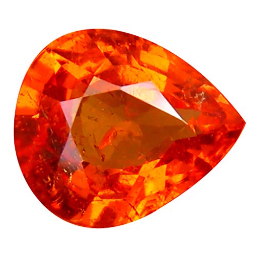 1.88 ct Corte en pera (8 x 7 mm) Namibia Fanta Color Naranja Mandarina Granate Spessartine Piedra preciosa suelta natural