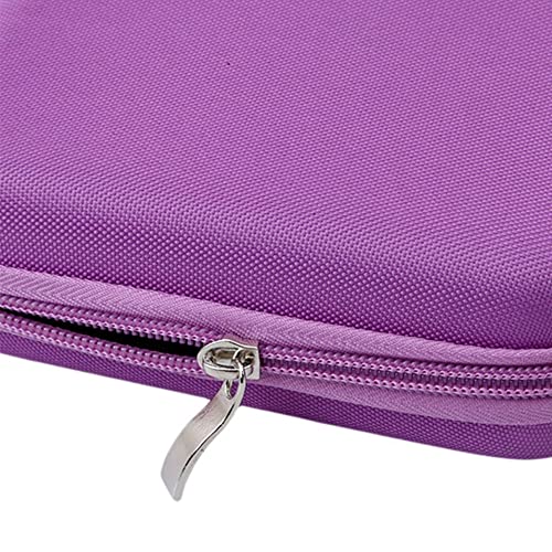 1Pcs Estuche Aceites Esenciales Pequeño, Estuche Aceites Esenciales Viaje, Organizador de Aceites Esenciales para La Celebración de Aromaterapia, Esmalte de Uñas 5Ml 10Ml Botellas(Púrpura)
