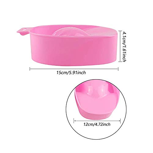 2 cuencos de manicura, tratamiento de manicura, cuenco de manicura, apto para herramientas de salón, cuidado de baño, uñas con lentejuelas, para el cuidado de las manos