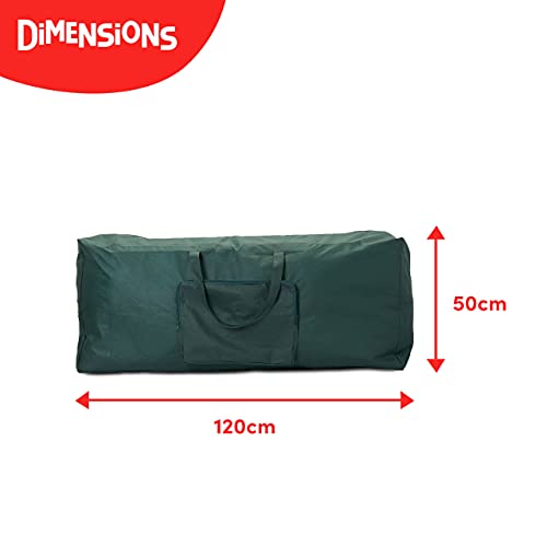 2 Piezas Bolsas de Almacenamiento Grandes para Árboles de Navidad, 120x35x50cm| Poliéster 210D Premium, Resistente| Ideal para Árboles Artificiales, Adornos y Decoraciones.