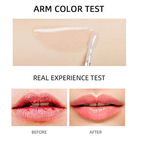 2 piezas de bálsamo labial: aceite de labios líquido exfoliante nutritivo hidratante, prebase de labios, arrugas de labios exfoliantes antiseco