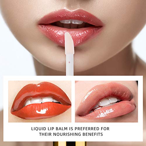 2 piezas de bálsamo labial: aceite de labios líquido exfoliante nutritivo hidratante, prebase de labios, arrugas de labios exfoliantes antiseco