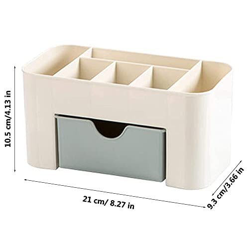 2 Piezas Organizador de Maquillaje, Cajas para Maquillaje, Caja Maquillaje Organizador, Maquillaje Contenedor con Cajón, Caja de Almacenamiento de Cosméticos, para Dormitorio, Baño