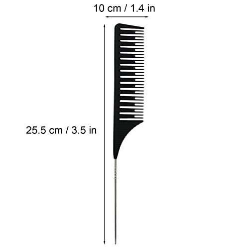 2 Piezas Peluquería Peine Resaltador Peine Para Mechas Peluqueria Peine De Aguja Peine Cola De Rata Peine De Cola Para Peluquería Para Mezclar Y Peinar El Cabello Para Hombres Y Mujeres