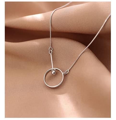 2 unids anillo collar mujeres, moda y ligero lujo nicho diseño sentido clavícula cadena temperamento simple Ins viento frío