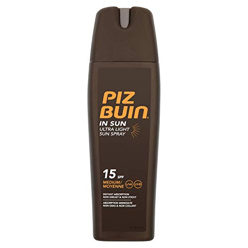 2 x Piz Buin In Sun Ultra Light Sun Spray SPF15-200ml