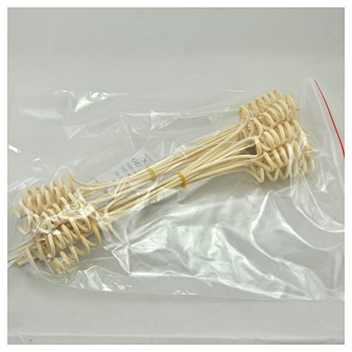 20 piezas Difusores de aceite perfumado,Ondulado Spiry de ratán natural Reed difusor para el aroma de la fragancia (28cm x 3mm rodar, color natural)