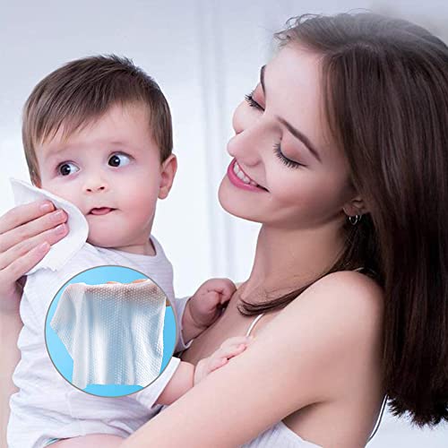 200PCS Toallas Facial - Toallas Desechables100% Algodón Tela no Tejida Extra Gruesa sin Pelusa,Toallita Facial Toalla de Algodón Facial Suave Toalla de Limpieza Toallitas para la Cara, 2 Paquetes