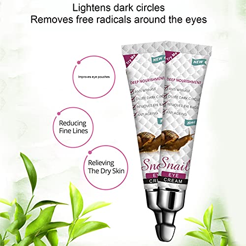 20ml Repair Eye Cream, crema de ojos anti-envejecimiento contra arrugas y ojeras Antiarrugas Reduce la hinchazón de las ojeras debajo de las bolsas Crema de ojos reafirmante Nutre la piel del contorno