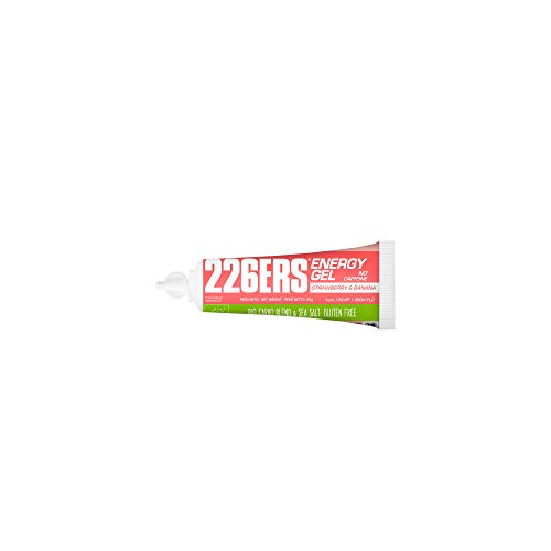 226ERS Bio Energy Gel | Geles Energéticos de 25gr con Sales Minerales, Geles Ciclismo y Runnning, Fresa y Plátano - 1 unidad