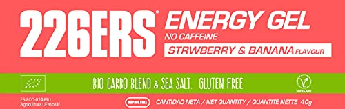 226ERS Bio Energy Gel | Geles Energéticos de 40gr con Sales Minerales, Geles Ciclismo y Runnning, Fresa y Plátano - 1 unidad