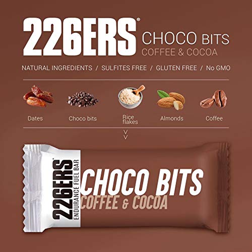 226ERS EFB | Endurance & Energy Bars, Barrita Energética para Mayor Resistencia con Multivitaminas, Snack Saludable Sin Gluten, Café y Cacao - 1 Barra