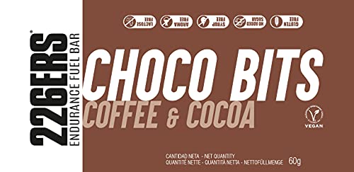 226ERS EFB | Endurance & Energy Bars, Barrita Energética para Mayor Resistencia con Multivitaminas, Snack Saludable Sin Gluten, Café y Cacao - 1 Barra