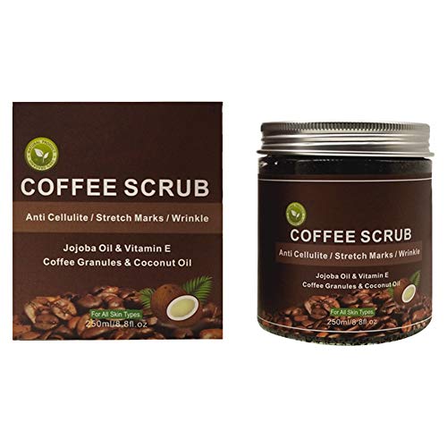 250ml Exfoliante, Exfoliante de Café Exfoliante Corporal Crema Facial Corporal Eliminación de la piel muerta Limpieza profunda