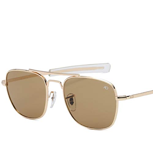 2THTHT2 Moda Gafas De Sol De Aviación para Hombres Diseñador De Marca Gafas De Sol para Hombres Ejército Americano Lente De Vidrio Óptico Militar