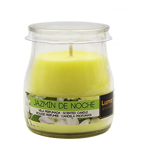3 X Velas Jazmín de Noche Perfumada en Vaso Yogur Cristal Olor Aroma Candle Vela Aromatic Lumar