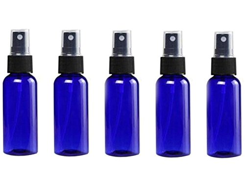30 ml 1 oz portátil recargable de plástico azul de aceite esencial de niebla fina perfume maquillaje vacío pulverizador botella cosméticos atomizadores viaje spray bomba (6 unidades)