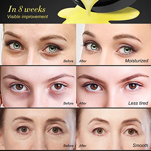 30 Pares Máscara debajo de los ojos de oro de 24 quilates, Ojos Parches, Máscara para ojos de colágeno, Contorno de Ojos Antiarrugas, Anti edad para ojeras,bolsas,patas de gallo e hinchazón