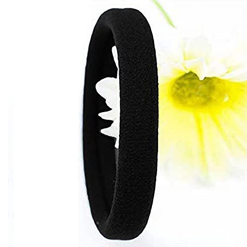 30 Piezas Goma de Pelo,Banda de Pelo Elástica de Negro Goma elástica para el pelo algodón de para Peinados de Mujeres y Chicas ideal para el uso diario,Negro