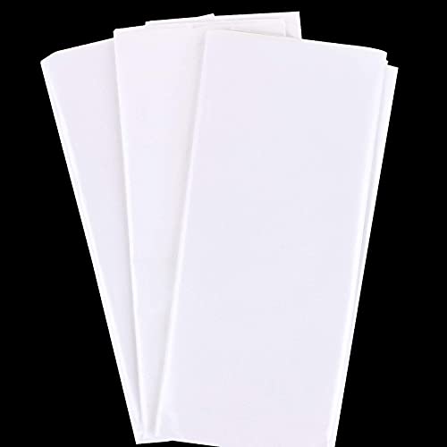 30hojas Papel de Seda para Envolver Regalos Flores Papel de Regalo 50x66cm para Decoración Manualidades DIY San Valentín Bodas Fiestas Cumpleaños Navidad Blanco