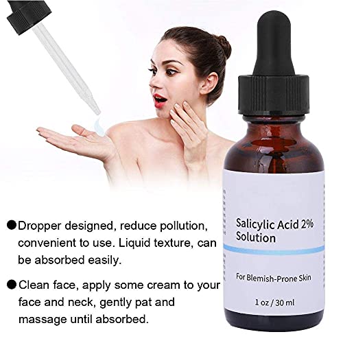 30ml Suero Facial, Ácido Salicílico Puro Líquido original para reparar Blanqueamiento Hidratante Reductor de poros Contracción