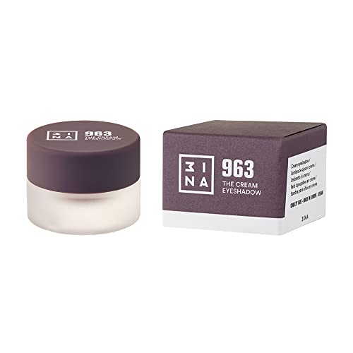 3ina Maquillaje – Libre de crueldad – Vegano – La sombra de ojos crema 963 – Gris pardo – Sombra de ojos de larga duración – Impermeable