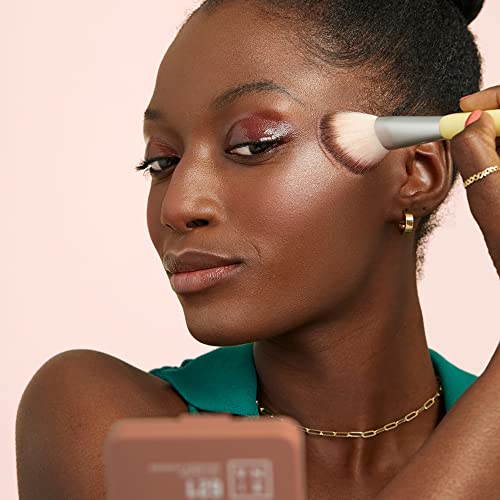 3ina Maquillaje, vegano, libre de crueldad, el brillo bronceador en polvo 621, 2 en 1 bronceador y resaltador en polvo, para todos los tonos de piel, arena brillante
