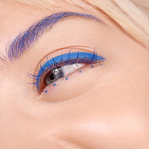 3ina Maquillaje vegano sin crueldad – The Color Pen Eyeliner 850 – Azul – Punta ultra precisa de color – Delineador de ojos líquido azul intenso con fórmula larga duración y acabado mate