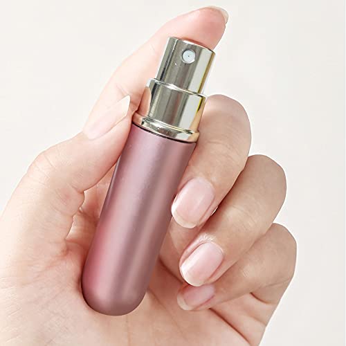 4 Pcs Atomizador de Perfume Recargable con Embudo, Mini Portátil Atomizador,Pulverizador Perfume para Viaje,para bolso de mano Bolsillo equipaje
