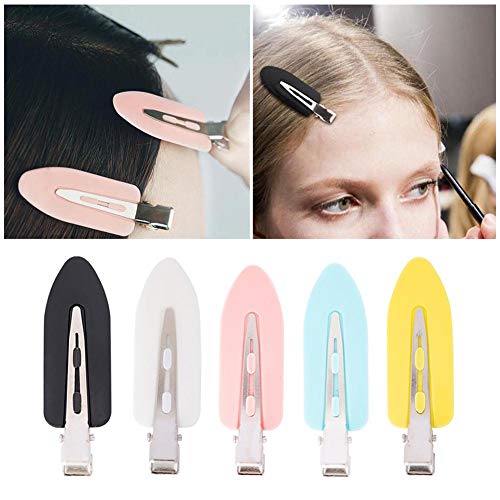 4 piezas de pinzas para el cabello sin doblar las mujeres sin pliegues pasador de pelo rizado pinzas para el peinado y maquillaje accesorios para el cabello
