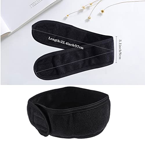 4 Piezas Diadema de Maquillaje,con Cinta Velcro,Cinta Pelo Maquillaje Para Maquillaje,Bañarse