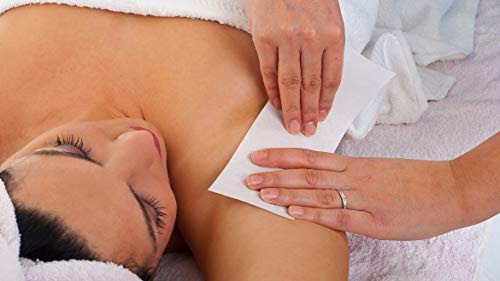 4 x 100 tiras depilatorias profesionales no tejidas | Tiras de cera depilatoria cera corporal y facial (paquete de 4)
