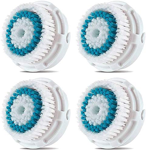4 x cabezas de cepillo Cabezal de cepillo compatible para la limpieza facial con poros profundos de Clarisonic