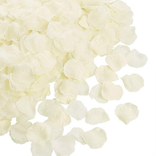 4000 pétalos de rosas artificiales de seda mezclada, pétalos de rosas artificiales falsos para noche romántica, decoración de jarrón de boda, eventos, fiestas
