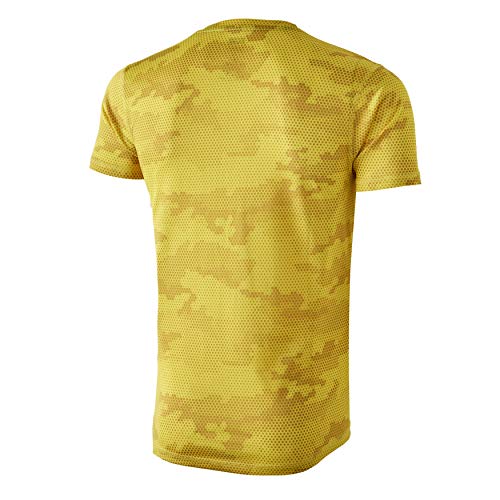 42K Running - Camiseta técnica 42K MIMET Hombre Ambar Yellow Hexagon L