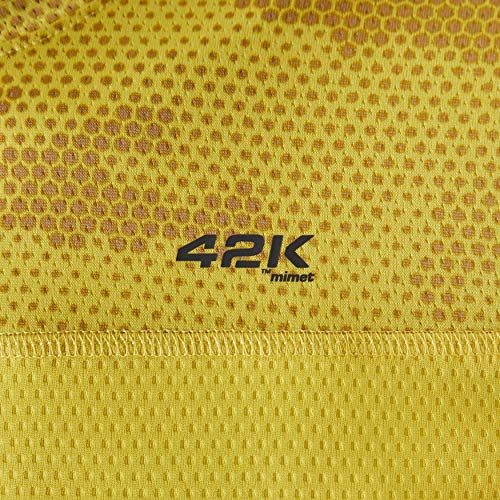 42K Running - Camiseta técnica 42K MIMET Hombre Ambar Yellow Hexagon L
