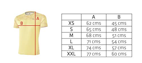 42K Running - Camiseta técnica 42K MIMET Hombre Ambar Yellow Hexagon L
