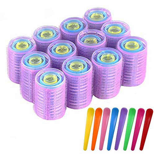 48 Piezas Rodillos para El Cabello, Rodillos para El Cabello Herramientas para El Cabello, Sin Daños para El Cabello, para Diferentes Longitudes y Tipos de Cabello