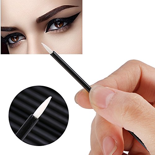 50 PCS/Set Cepillos de pestañas desechables, Pinceles de maquillaje desechables, Herramienta de belleza de aplicador de rímel de extensión de pestañas, Aplicadores de rímel