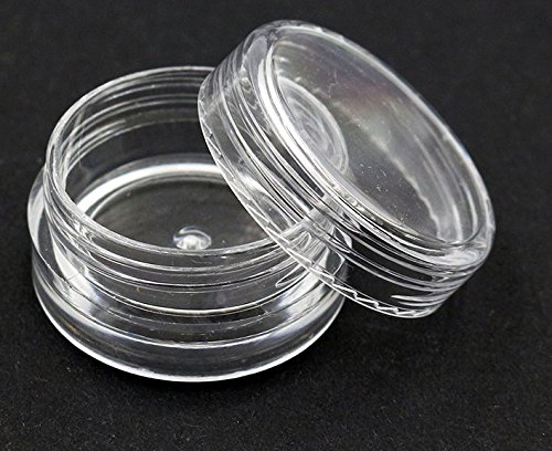 50 piezas de plástico vacío transparente cosméticos contenedores caja caja botellas 10 gramos tamaño pote tarros sombra contenedor lote maquillaje cosmético herramienta
