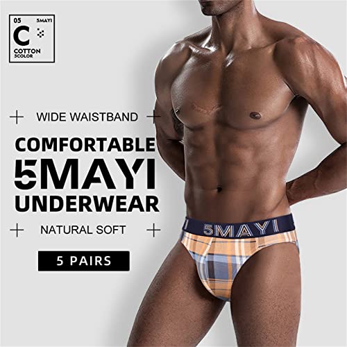 5Mayi Calzoncillos Slips Hombre Algodon Ropa Interior Hombre Slips Hombre Packs
