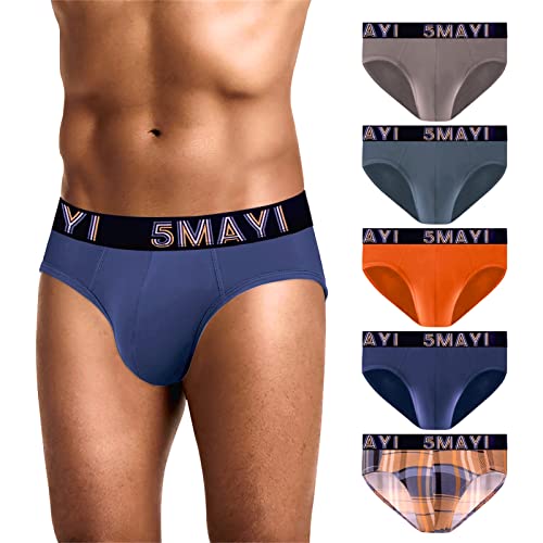 5Mayi Calzoncillos Slips Hombre Algodon Ropa Interior Hombre Slips Hombre Packs