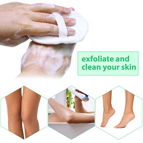 6 Almohadillas de Esponja de Lufa para Ducha Baño Esponja Exfoliante de Lufa Depurador Corporal Cepillo de Esponja de Baño Natural Cepillo Depurador de Lufa Natural para Adultos Spa