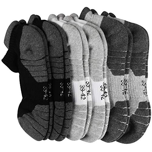 6 pares Calcetines de equitación De los hombres Calcetines de senderismo Calcetines para correr Acolchado Invisible Calcetines Mujeres Compresión Anti ampollas Calcetines Hombres