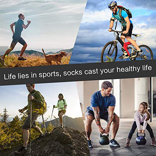 6 pares Calcetines de equitación De los hombres Calcetines de senderismo Calcetines para correr Acolchado Invisible Calcetines Mujeres Compresión Anti ampollas Calcetines Hombres