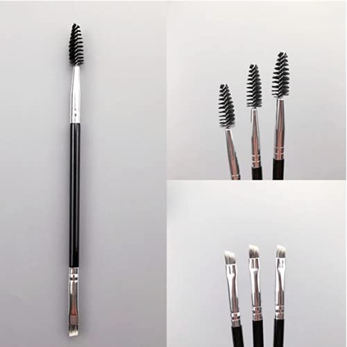 6 Peças Cepillo de Cejas Doble Extremo, Linea Oblicua Cepillos de Cejas, Injerto Varitas Rimel Cepillos Traje, Espiral Cosmético Pincel de Pestanas, Mascarilla de Maquillaje Herramienta de Belleza