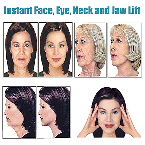 60 PCS Lift Adhesivo Facial,Engomada Invisible de la cara del Lifting Facial en Forma de V,Lifting Cuello, ojos y barbilla,Face Lifting Tape