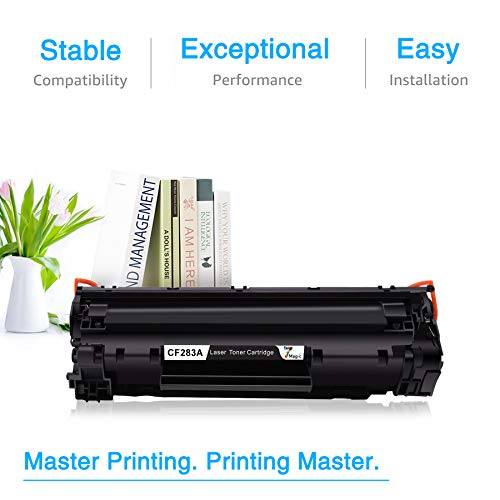 7 Magic CF283A 83A Cartuchos de tóner compatibles para HP 83A CF283A Uso para HP Laserjet Pro M125a M125nw M126a M126nw M127fn M127fw M128fn M128fw M201dw M201n M202dw M202n M225dn M225dw (1 Negro)