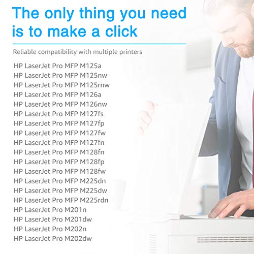 7 Magic CF283A 83A Cartuchos de tóner compatibles para HP 83A CF283A Uso para HP Laserjet Pro M125a M125nw M126a M126nw M127fn M127fw M128fn M128fw M201dw M201n M202dw M202n M225dn M225dw (1 Negro)
