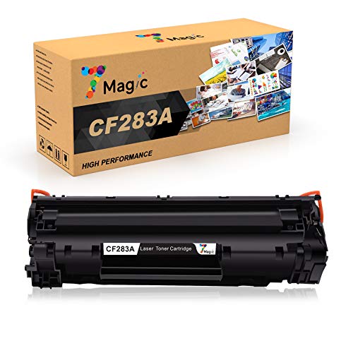 7 Magic CF283A 83A Cartuchos de tóner compatibles para HP 83A CF283A Uso para HP Laserjet Pro M125a M125nw M126a M126nw M127fn M127fw M128fn M128fw M201dw M201n M202dw M202n M225dn M225dw (1 Negro)